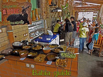 Typical culinairy specialties in the village of Lençois Reisen mit Ivan Bahia Reiseleiter, um das Beste im Chapada Diamantina Nationalpark (Brasilianischer Grand Canyon) von Brasilien zu entdecken.